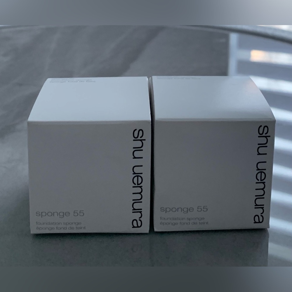 NEW Shu Uemura Sponge 55 Foundation Brush Sponge for Face Makeup - LOT OF 2